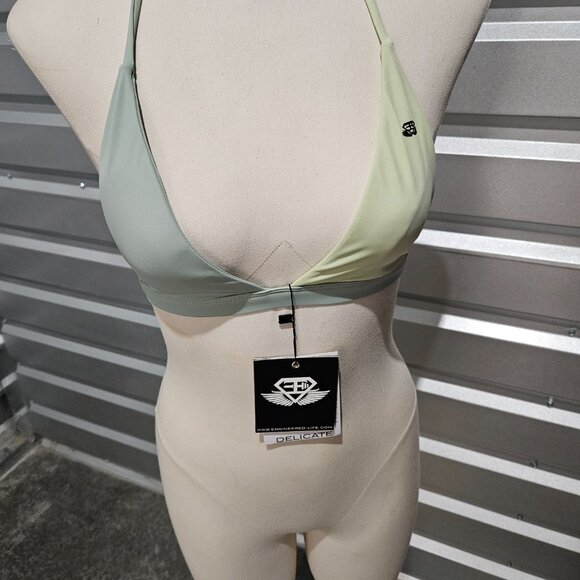 BODY ENGINEERS INANNA SWIM TOP– MINT & GREEN XS - Picture 1 of 9